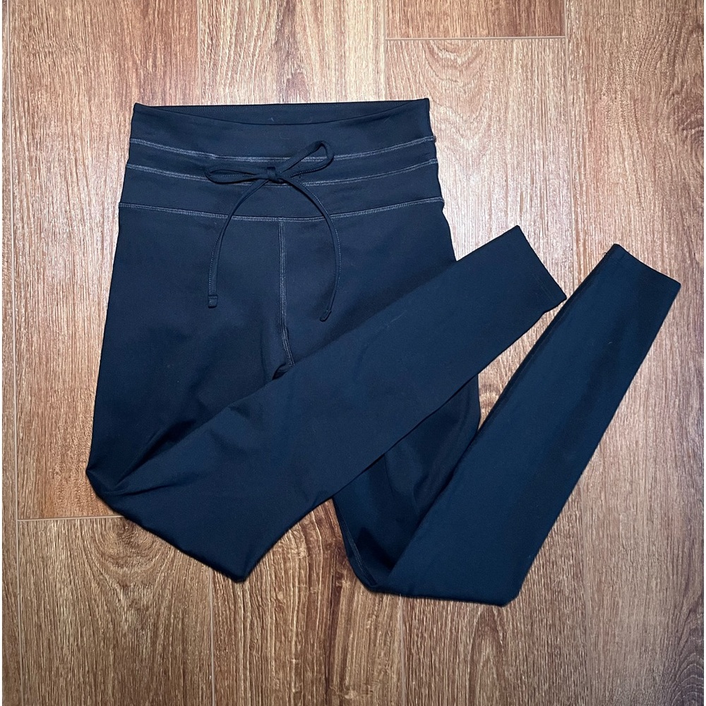 Girlfriend Collective Black Compressive Drawstring Legging